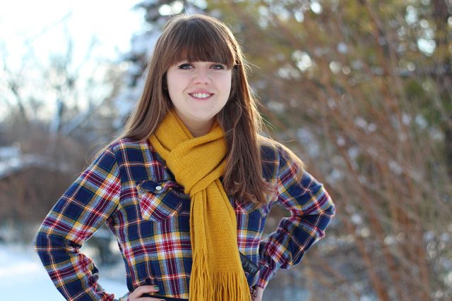Plaid flannel shirt — grunge fashion staple making a comeback