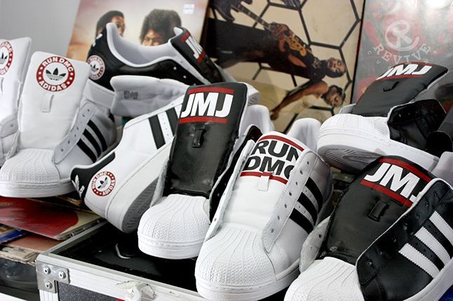 Adidas Superstar JMJ Run-DMC collection sneakers tribute to 90s hip-hop fashion