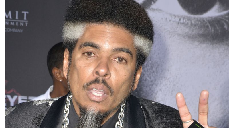 Shock G of Digital Underground at red carpet event tribute portrait