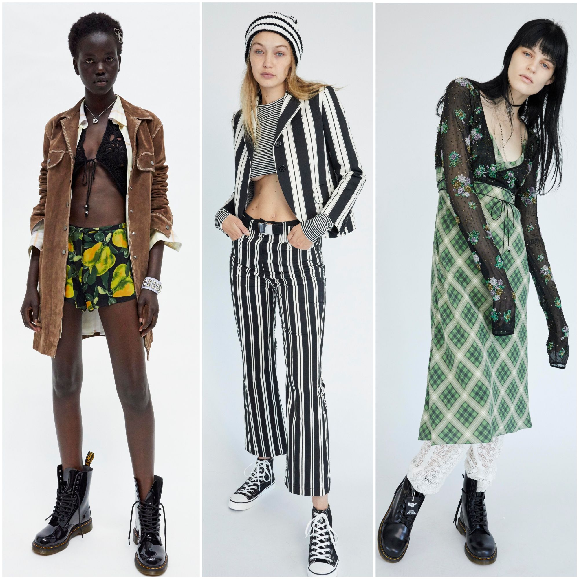 Marc Jacobs revives his infamous grunge collection. Marc Jacobs 90s Grunge, Marc Jacobs Doc Martens, Marc Jacobs Combat Boots