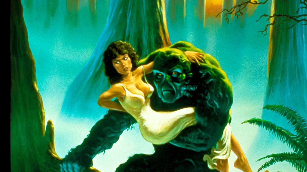 Swamp Thing 1982 movie poster painting by Richard Hescox