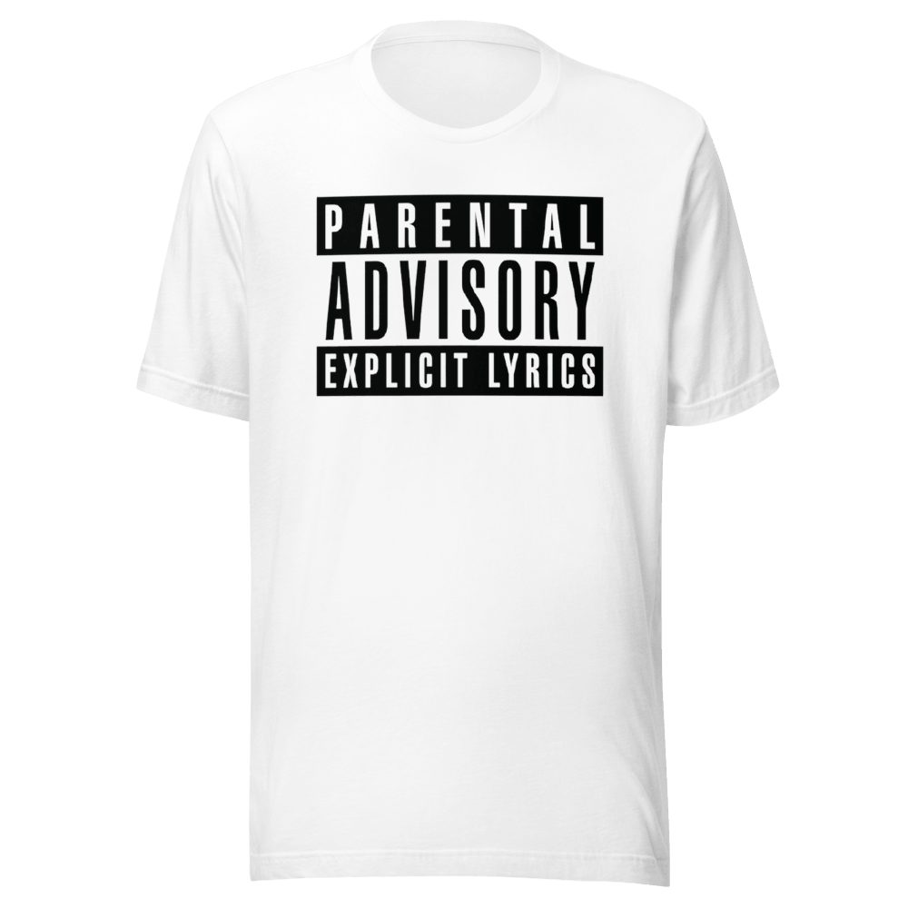 Parental Advisory Explicit Lyrics T-Shirt - 90s Hip Hop Icon