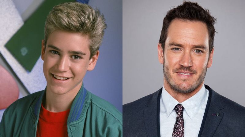 Mark-Paul Gosselaar as Zack Morris then and now