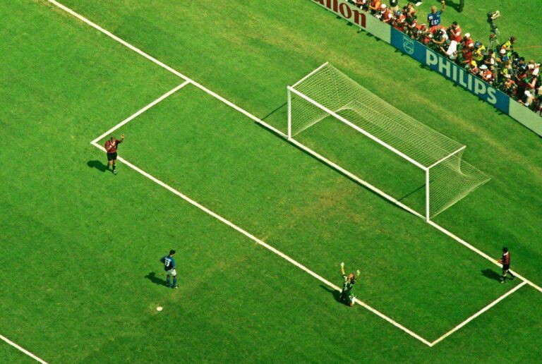 Roberto Baggio penalty miss at the 1994 World Cup final, Rose Bowl