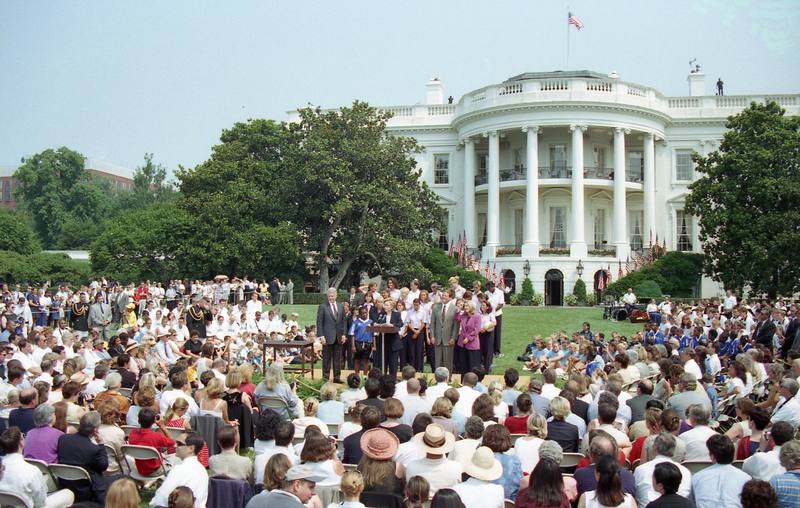 1999 US Womens World Cup team honored at the White House South Lawn