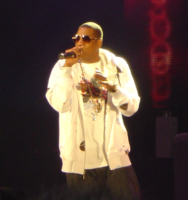 Jay-Z performing live, one of the artists who inherited the Golden Age album blueprint