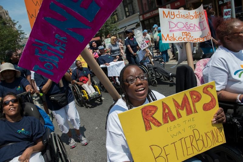 Disability Pride Parade celebrating the Americans with Disabilities Act legacy