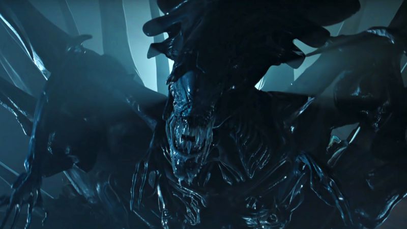 The Alien Queen xenomorph in Aliens 1986