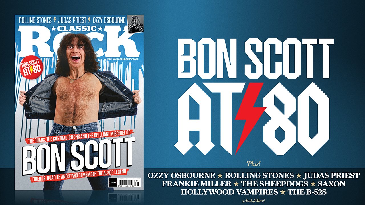 Classic Rock magazine Bon Scott tribute cover, celebrating his legacy with AC/DC