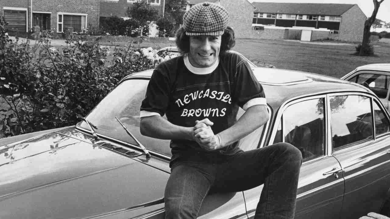 Brian Johnson photographed in Newcastle before joining AC/DC in 1980
