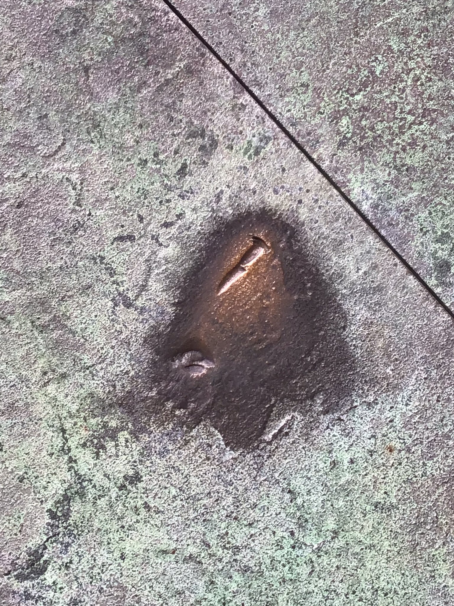 Steel nail shrapnel from the Centennial Olympic Park pipe bomb Atlanta Olympics 1996