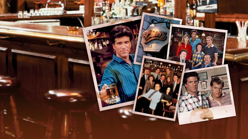 Cheers cast photos across the show eras