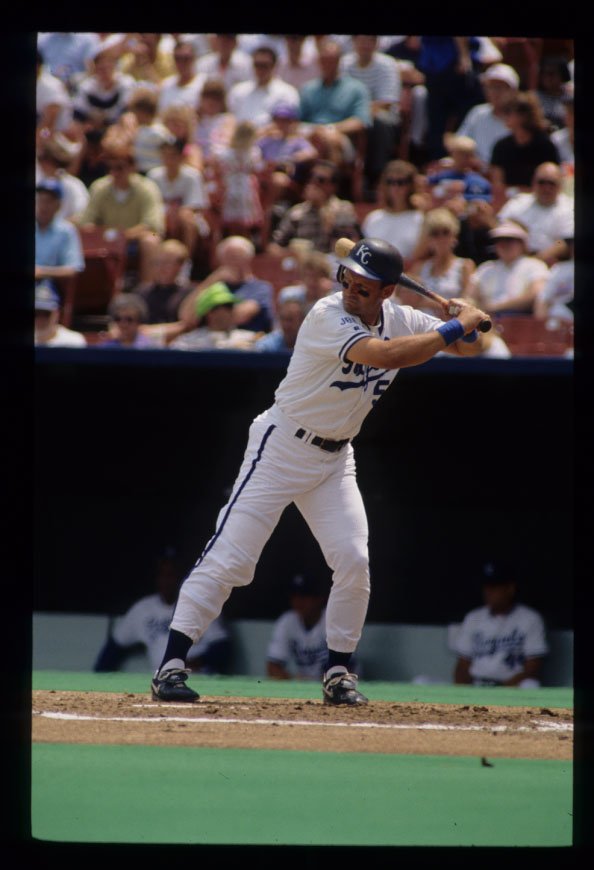 George Brett Kansas City Royals batting stance 1990