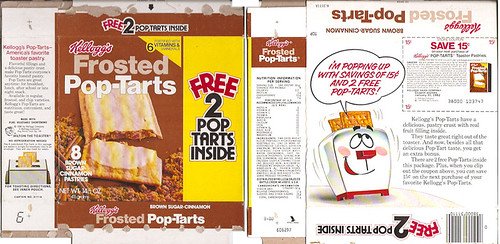 Kelloggs Frosted Pop-Tarts vintage box 1980 Milton the Toaster