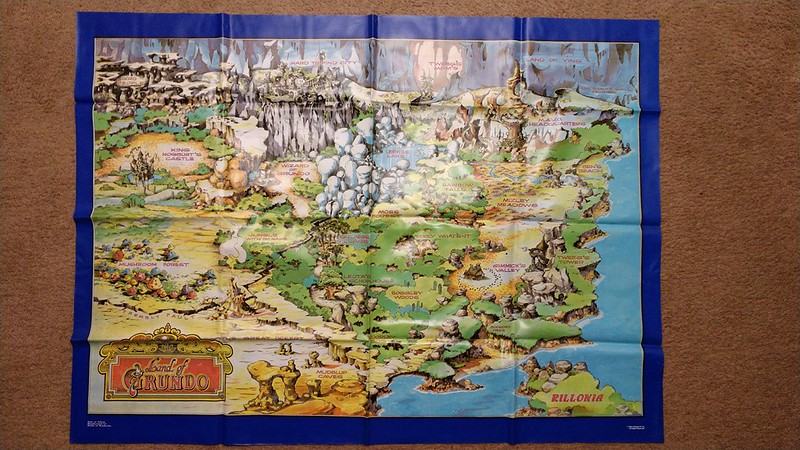 The Land of Grundo map from the World of Teddy Ruxpin