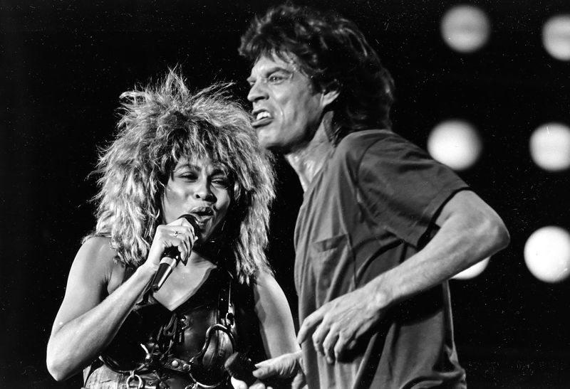 Tina Turner and Mick Jagger duet at Live Aid 1985