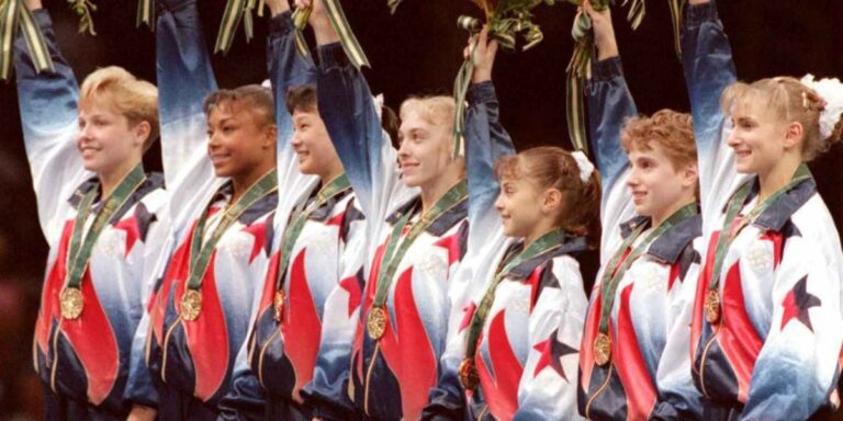 The Magnificent Seven — US women's gymnastics team with gold medals at the 1996 Atlanta Olympics