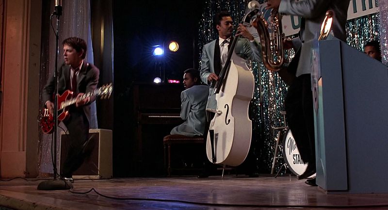 Marty McFly playing Johnny B. Goode at the Enchantment Under the Sea dance