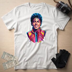 Michael Jackson Beat It Portrait T-Shirt - 80s Pop Icon Art