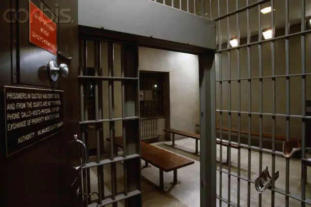Milwaukee County Jail cell where Jeffrey Dahmer was held after his arrest on July 22, 1991