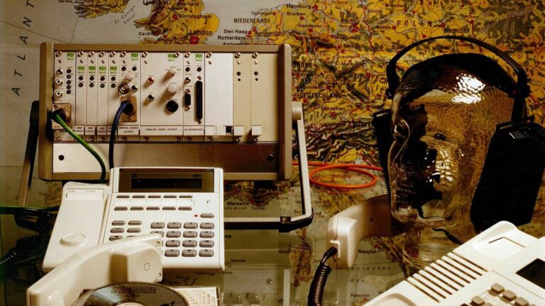 Fraunhofer audio codec and ISDN telephone used for the first high-quality digital audio transmission in 1990
