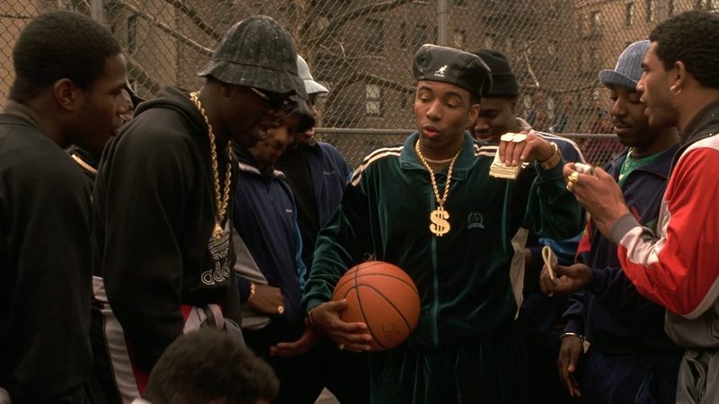 New Jack City Cash Money Brothers with gold chains on a basketball court