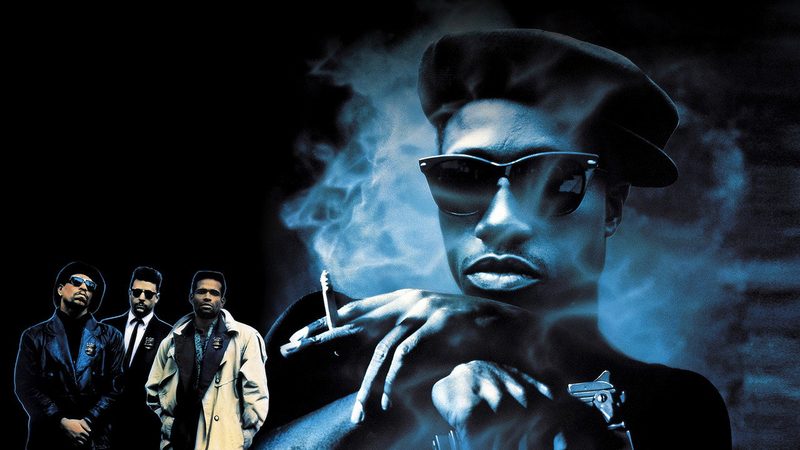 New Jack City cast poster art with Nino Brown and the detectives