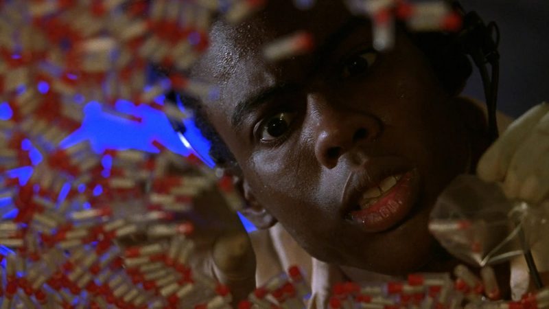 New Jack City Pookie played by Chris Rock in a crack den