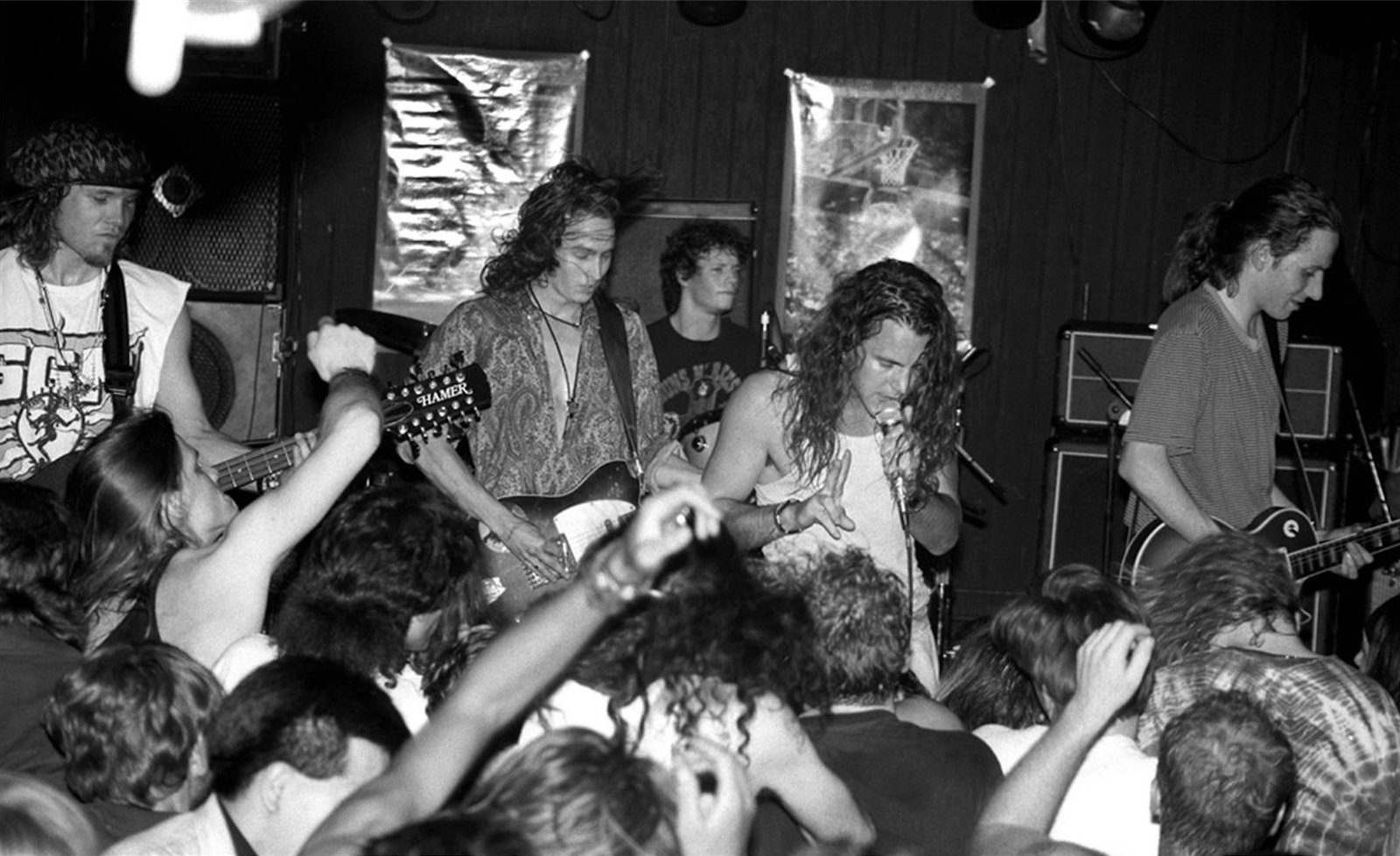 Pearl Jam performing live in Seattle 1991