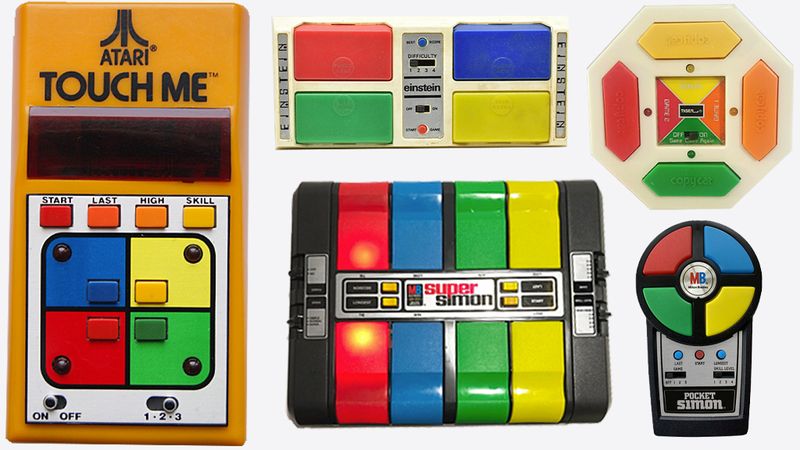 Simon game competitors Atari Touch Me Einstein Copycat