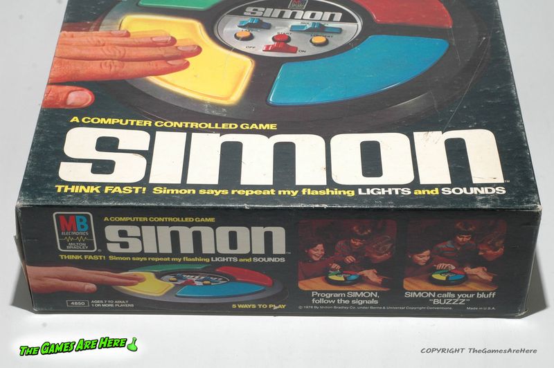 Simon game Milton Bradley 1978 packaging