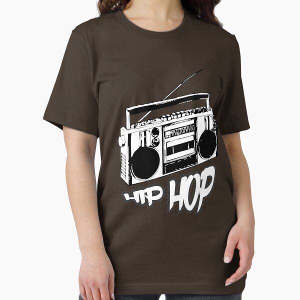 Item preview, boombox hip hop rap urban graffiti breakdance dj 90s stereo retro designed and sold by untagged-shop.