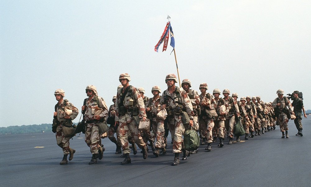 Operation Desert Shield – 101st Airborne Division troops deploy August 1990