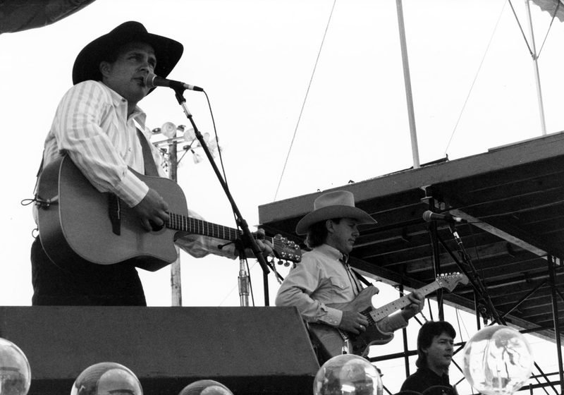 Garth Brooks performing at Fan Fair country music festival 1990