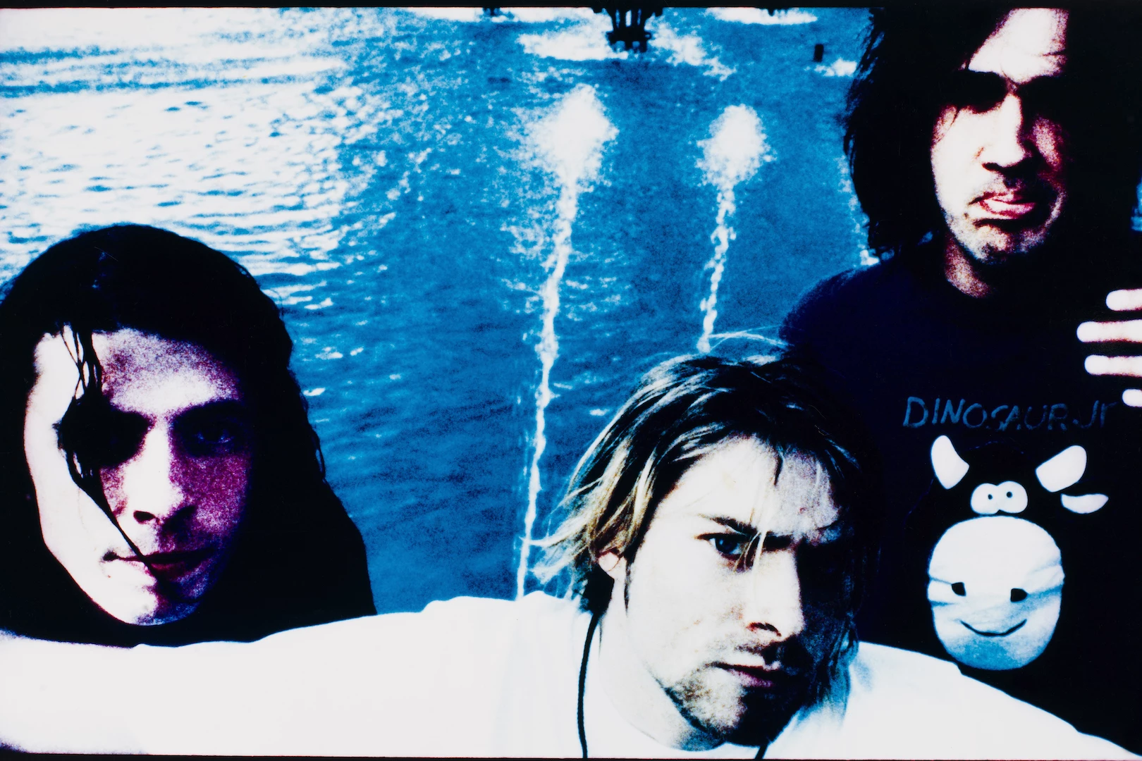 Nirvana band photo 1991 Kurt Cobain Dave Grohl Krist Novoselic Nevermind era