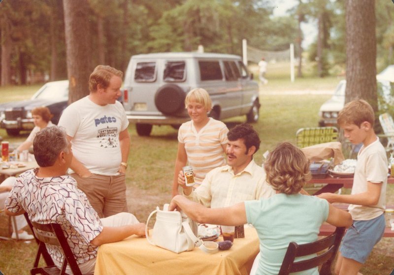 PATCO air traffic controller family supporters at picnic during 1981 strike