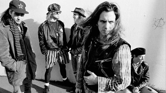Pearl Jam 1991 Seattle grunge scene Eddie Vedder band photo black and white