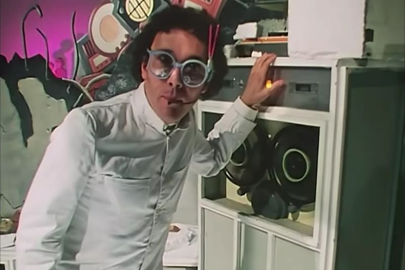 Eccentric scientist character from the Buggles Video Killed the Radio Star music video