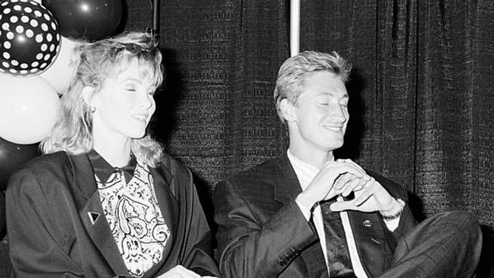 Wayne Gretzky and Janet Jones in 1988