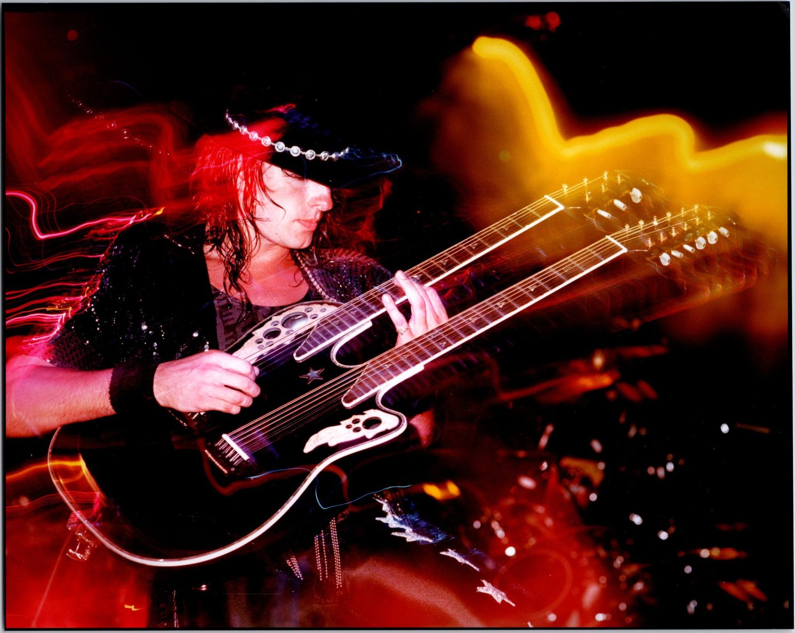 Richie Sambora performing live on the Slippery When Wet tour