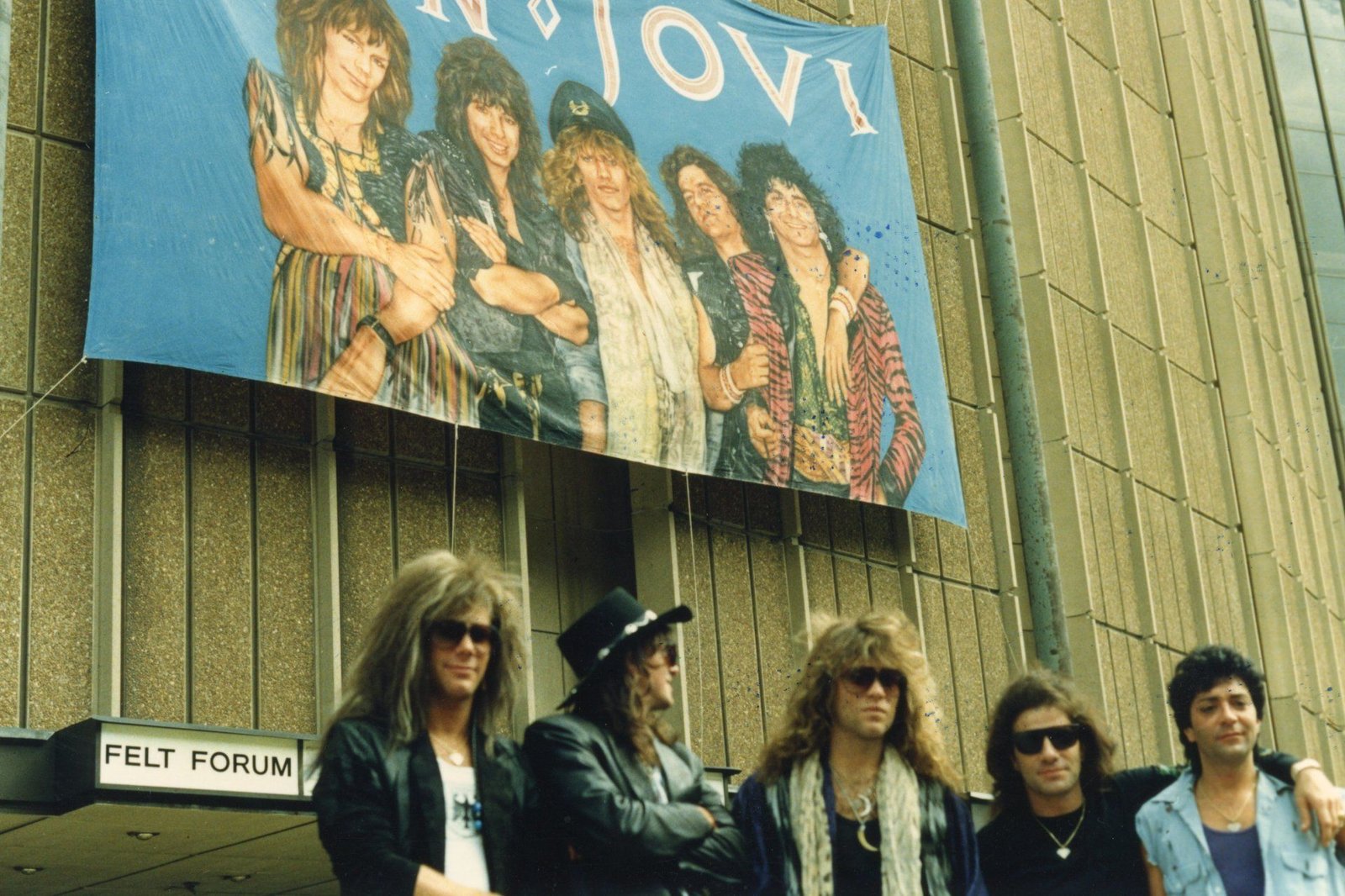 Bon Jovi performing at Madison Square Garden in 1987