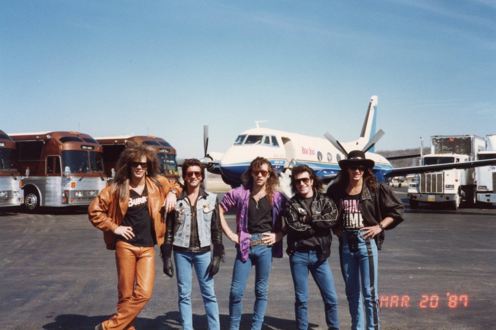 Bon Jovi's Slippery When Wet Tour aircraft, 1986-1987