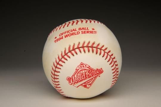 Unused 1994 World Series baseball that never saw action after Bud Selig canceled the season
