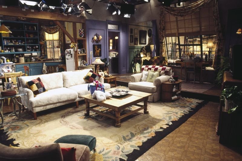 Monica Gellers apartment set from the Friends 1994 premiere season