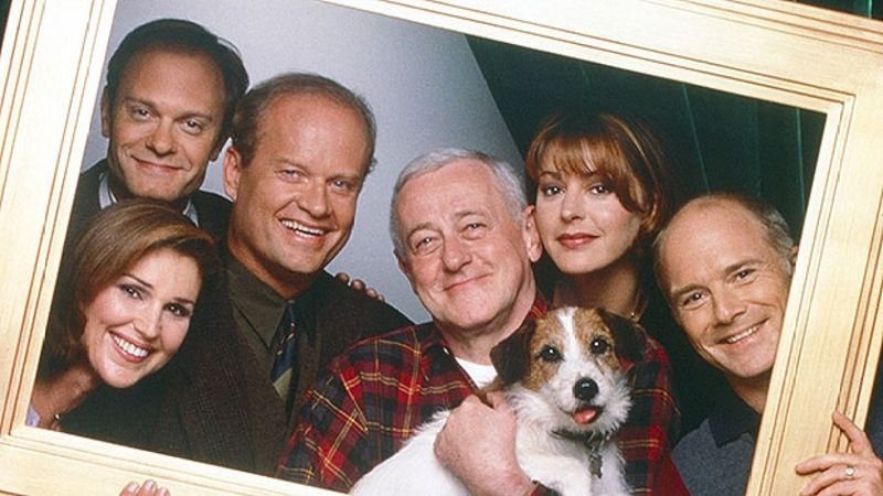 Frasier 1993 NBC cast ensemble promo photo season 1 Kelsey Grammer