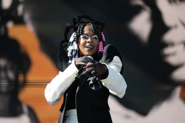 Singer Lauryn Hill of The Fugees performs onstage during Weekend 2 - Day 3 of the Coachella Valley Music & Arts Festival at E