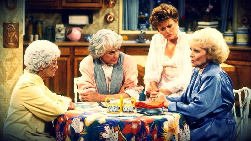 Golden Girls kitchen table scene — the show tackled serious social issues alongside the humor