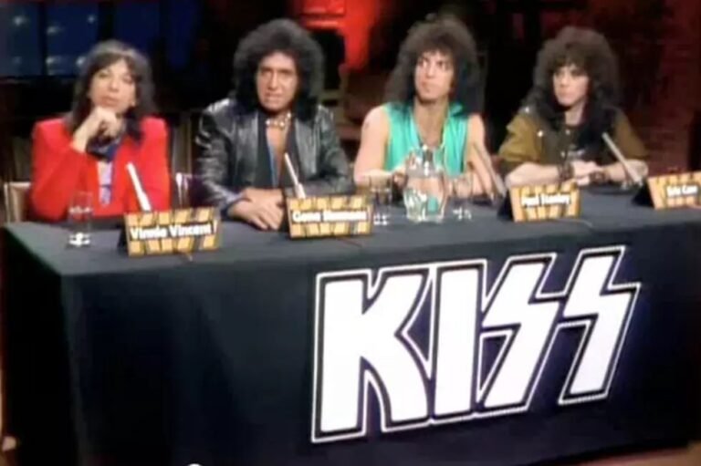 KISS unmasking 1983 MTV press conference without makeup