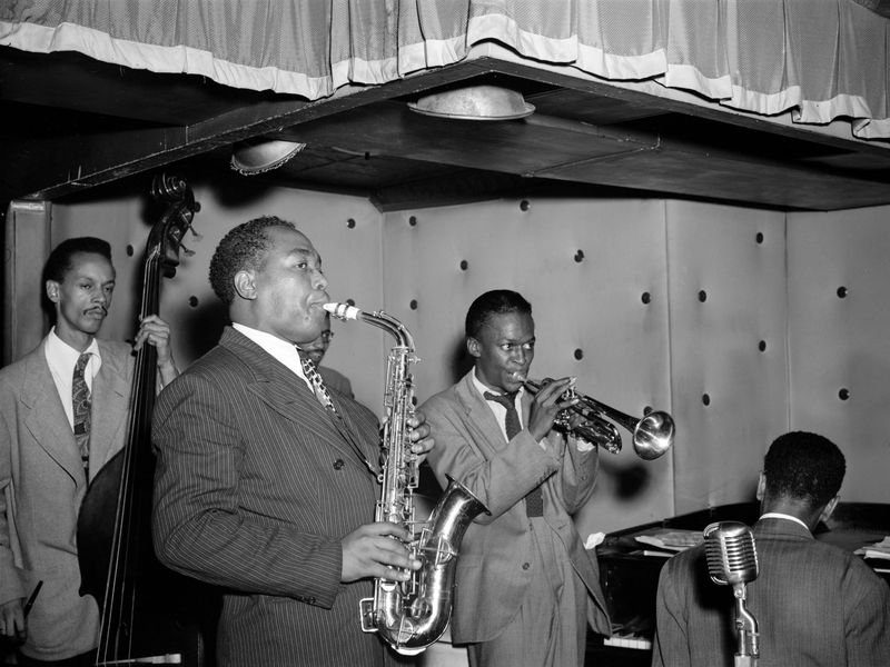 Charlie Parker's quintet with Miles Davis on trumpet, New York, 1947