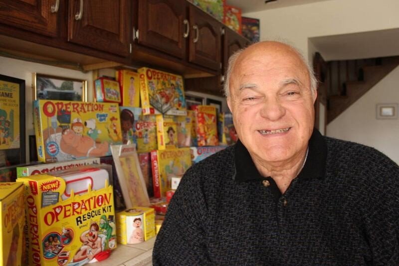 News photo of John Spinello, inventor of the Operation board game